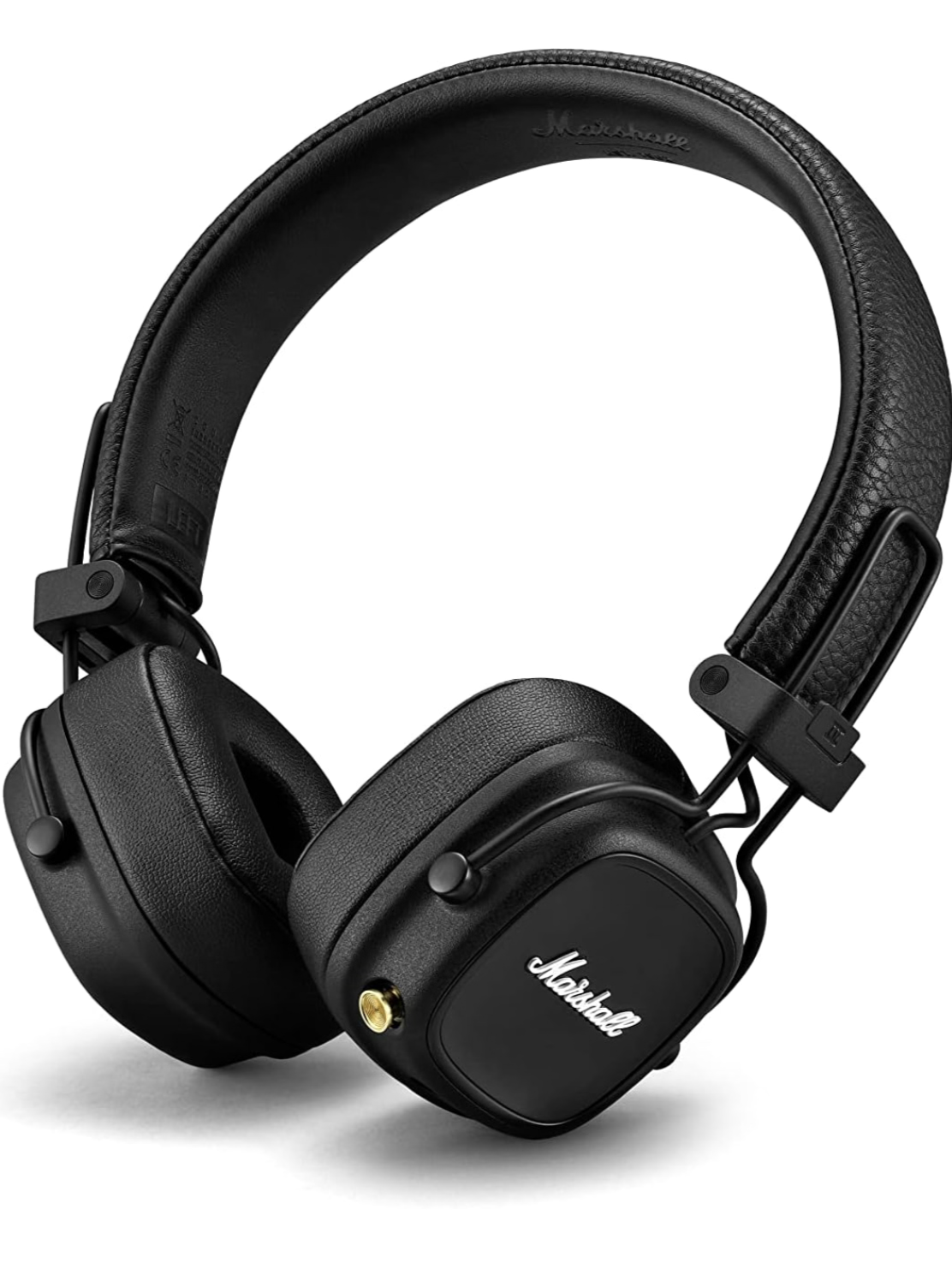 Marshall Major IV on-ear headphones with Bluetooth 5.0 and intuitive multi-directional control knob for easy playback management.